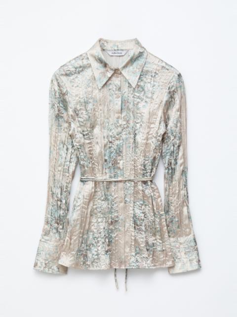 & Other Stories Tie-Belt Crêpe Shirt