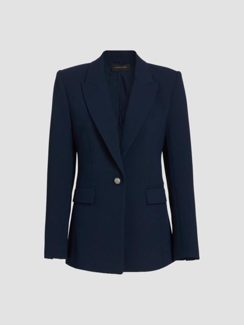 KOBI HALPERIN Women's Rue Crepe Single-Breasted Blazer - Navy