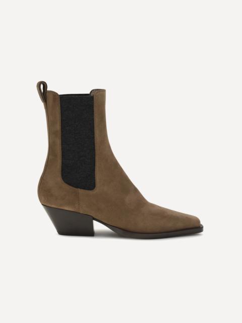 Brunello Cucinelli Suede texan Ankle Boots