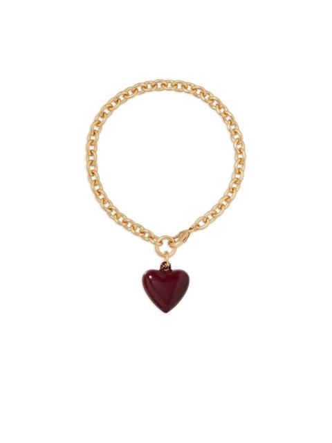 ROXANNE ASSOULIN The Mini Puffy heart-charm bracelet