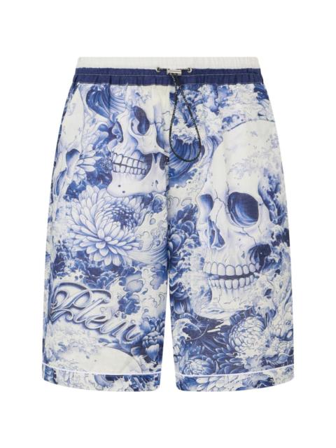 PHILIPP PLEIN printed bowling shorts
