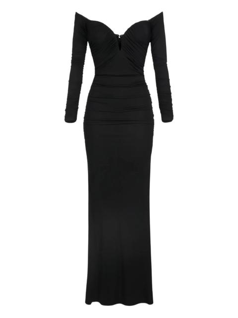 ELISABETTA FRANCHI Elisabetta Franchi Off-shoulder Ruched Dress