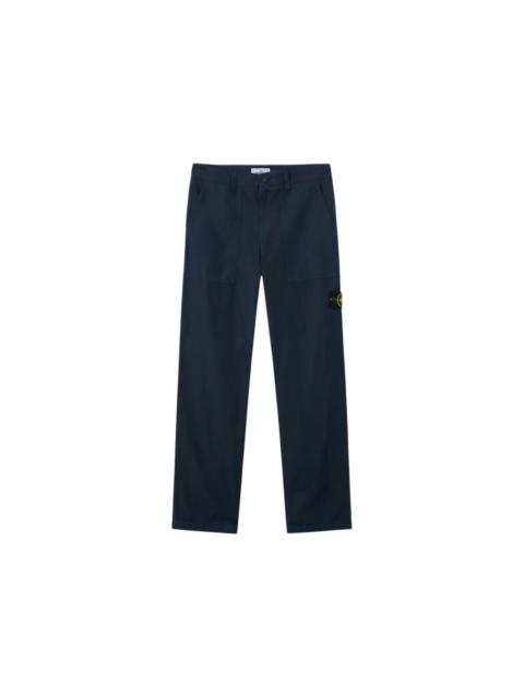 Stone Island Stone Island 3100005 Canvas Weave Cotton Organic Cotton Pant Navy Blue