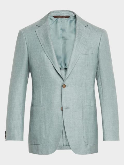 Canali Men's Wool-Blend Twill Blazer