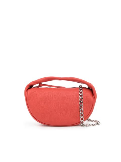 BY FAR leather chain-link clutch bag