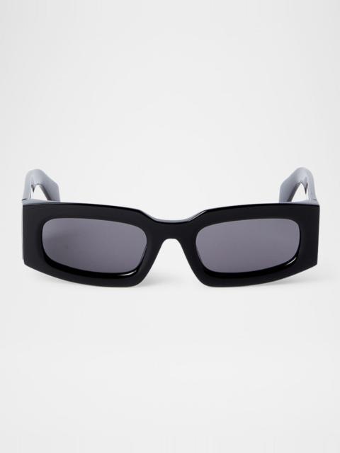 Off-White Men's Cary Acetate Rectangle Sunglasses