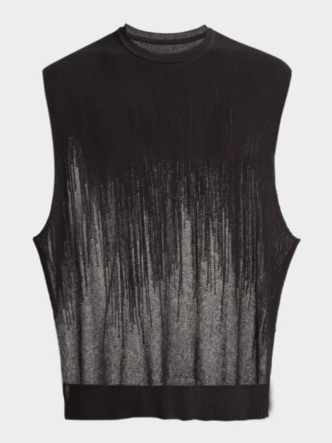 ISSEY MIYAKE Men & apos;s Sheer Knit Vest
