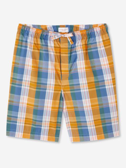 Derek Rose Men's Lounge Shorts Barker 32 Cotton Multi