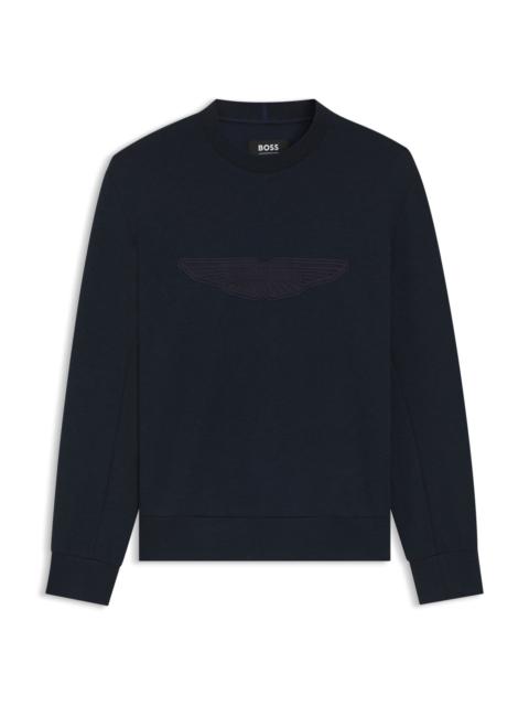 BOSS X ASTON MARTIN SWEATSHIRT WITH WING DETAIL