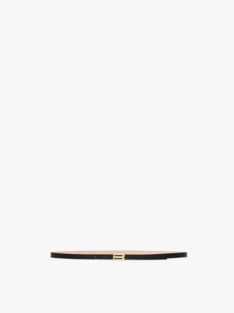 Victoria Beckham Exclusive Micro Frame Belt In Black Leather