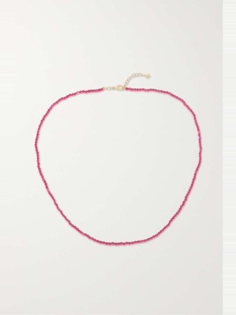 MATEO 14-karat gold ruby necklace