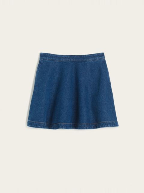 Madewell Flounce Mini Skirt in Airy Denim