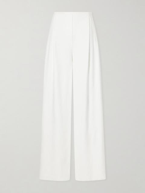 NORMA KAMALI Pleated Woven Wide-leg Pants