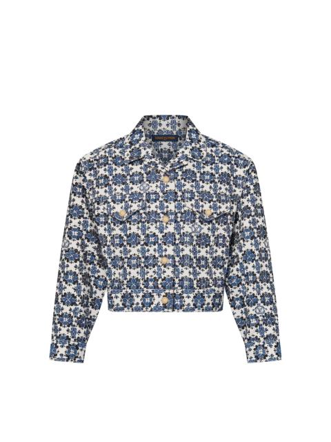 Louis Vuitton Monogram Flower Mosaic Denim Jacket