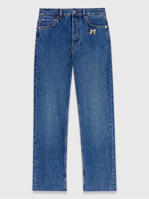 maje Skinny jeans with brooch