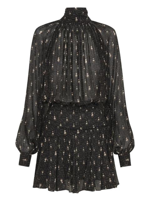NICHOLAS Cecile turtle-neck mini dress
