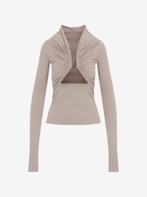Rick Owens cut-out gathered top