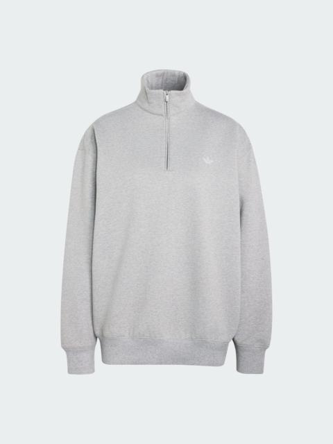 adidas ESSENTIALS FLEECE HALF-ZIP SWEATSHIRT