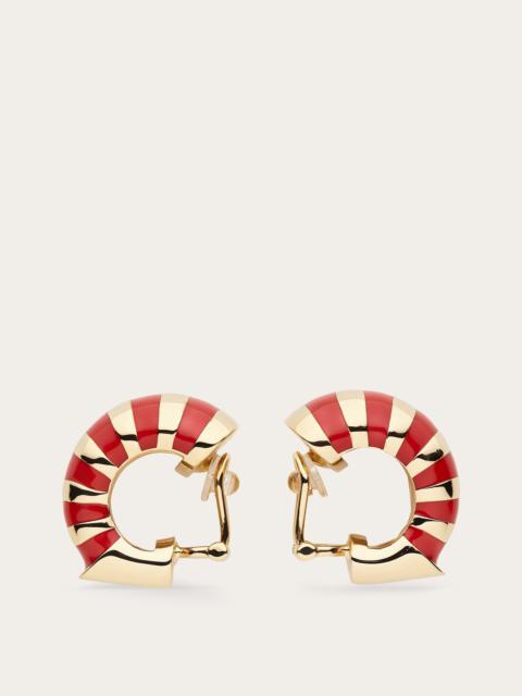 FERRAGAMO Two tone earrings