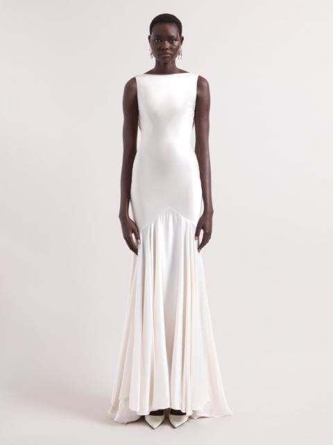 NINA RICCI Cream Mermaid Dress With Open Back