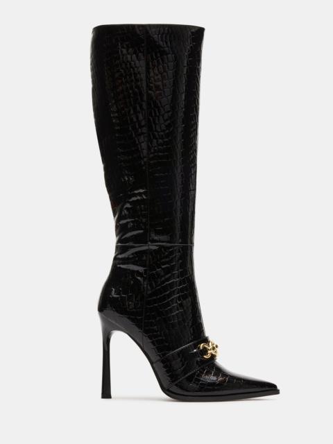 STEVE MADDEN PURSUIT BLACK CROCODILE