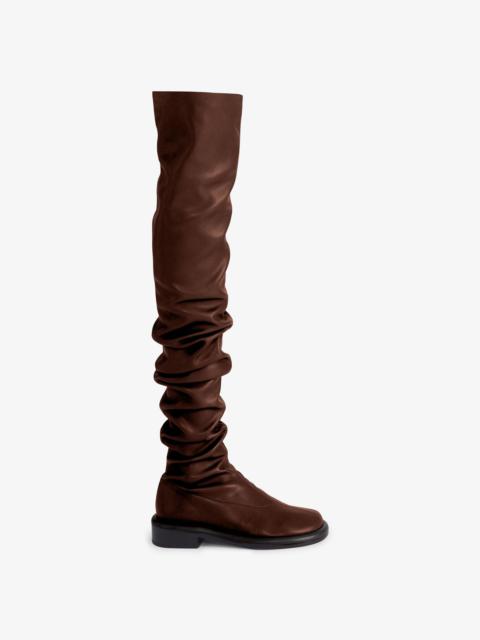 Proenza Schouler Pipe Ruched Over The Knee Boots