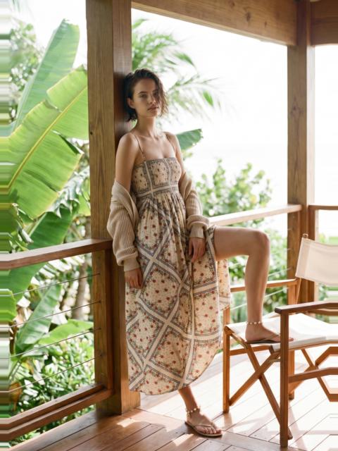 CAMI NYC CECILY SILK COTTON DRESS HEIRLOOM BANDANA
