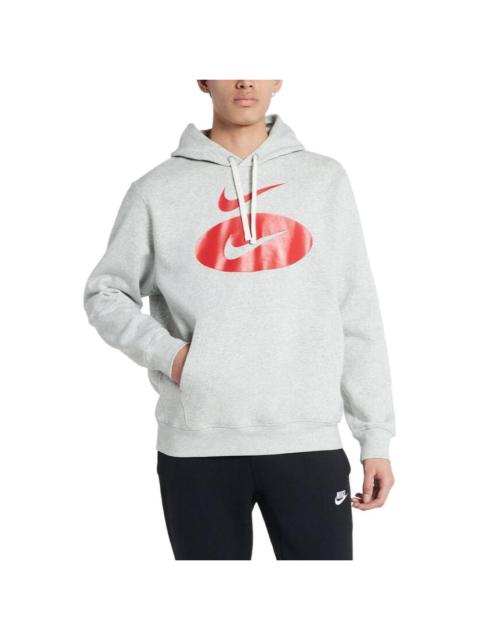 Nike Nike Sportswear Swoosh League Fleece Pullover Hoodie 'Light Grey Heather' DM5458-050