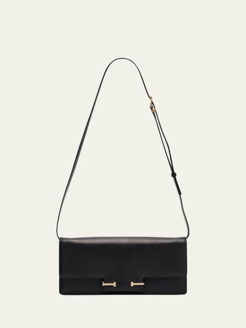 TOM FORD East-West Supple Grain Leather Shoulder Bag
