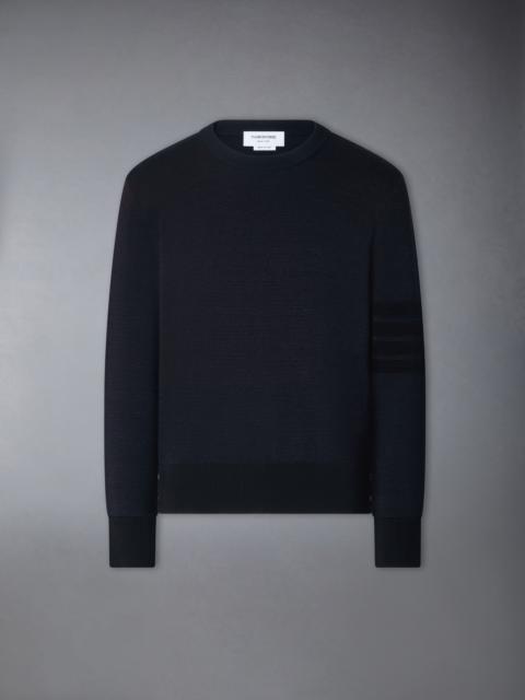 Thom Browne OTTOMAN MILANO STITCH 4-BAR BOMBER PULLOVER