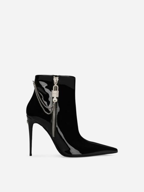 Dolce & Gabbana Patent leather ankle boots