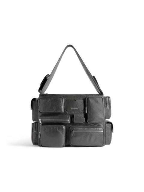 Men's Superbusy Large Sling Bag  in Dark Grey