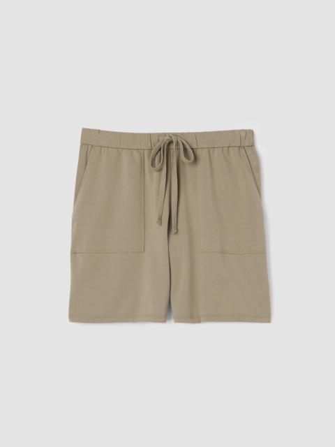 EILEEN FISHER Pima Cotton Stretch Jersey Walking Shorts