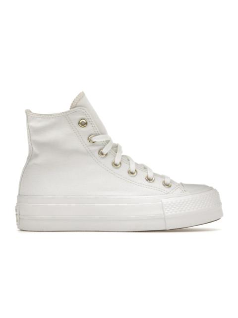 Converse Chuck Taylor All Star Lift Platform Elevated White Gold