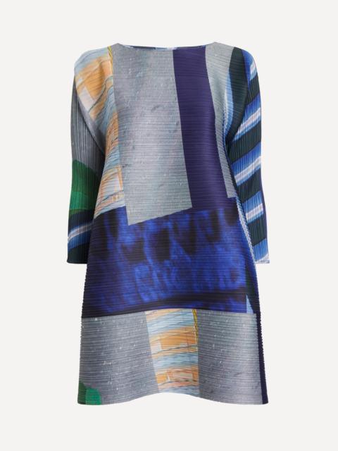 Pleats Please Issey Miyake CITY COLLAGE Pleated Tunic Dress