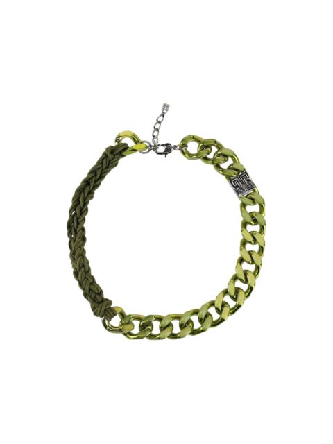 Givenchy Givenchy Mixed Medium Chain-Link Necklace Lime