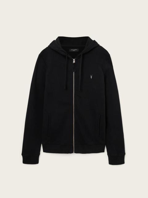 ALLSAINTS RAVEN ZIP UP RAMSKULL HOODIE