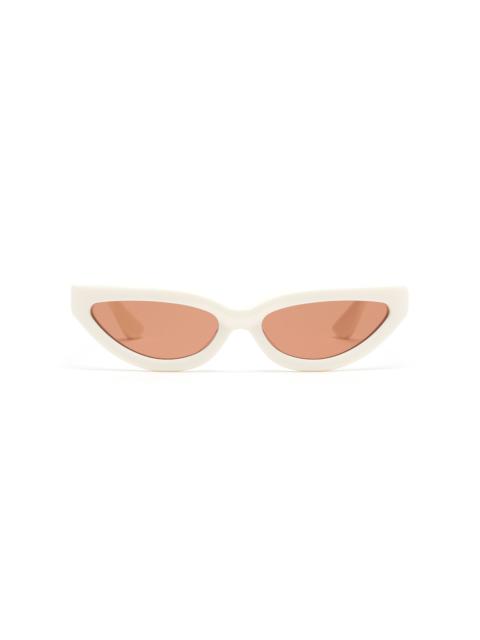 PORT TANGER Fanna Cay-Eye Acetate Sunglasses white