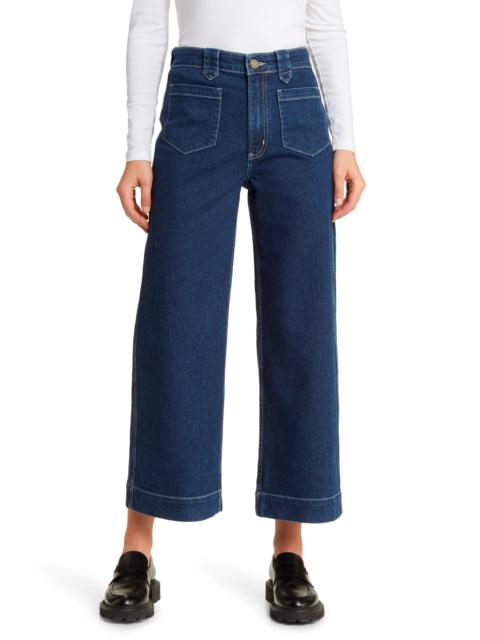 FRAME Wide Leg Relaxed Utility Jeans