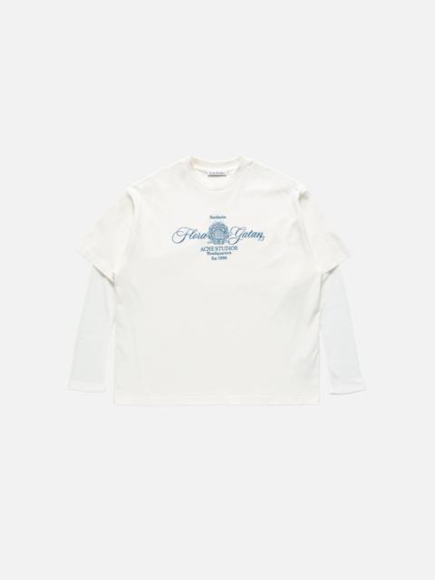 Acne Studios Embroidered t-shirt - Off white/ecru