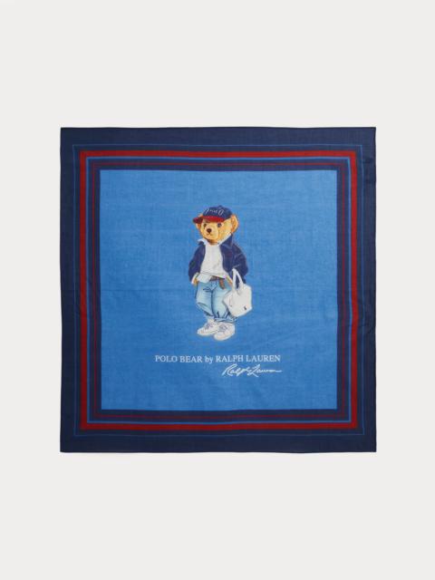 Polo Ralph Lauren Polo Bear Cotton Square Scarf