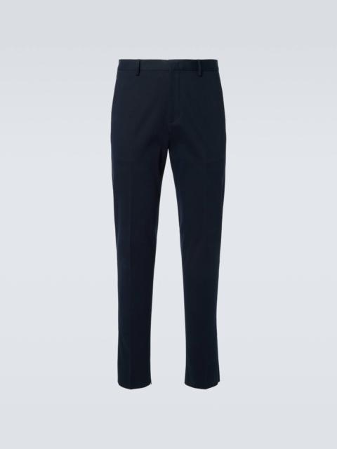 Cotton straight pants