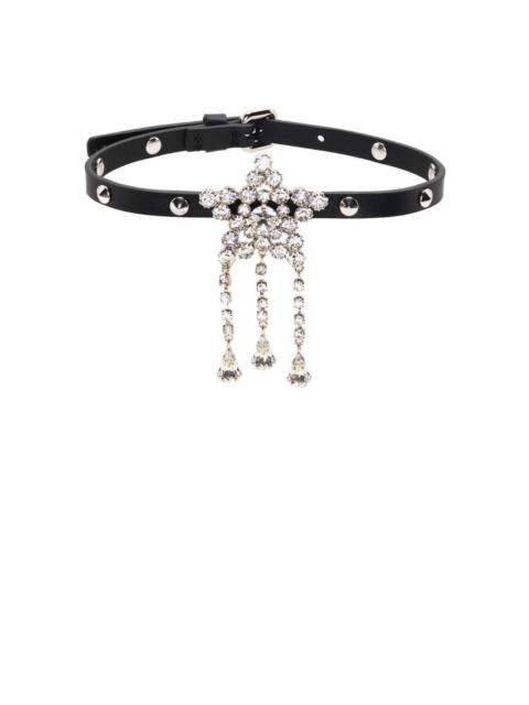 Alessandra Rich crystal-embellished star choker