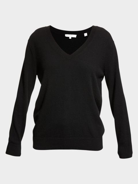 Vince Weekend V-Neck Cashmere Pullover Sweater