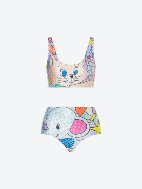Moschino CALICO ANIMALS BIKINI