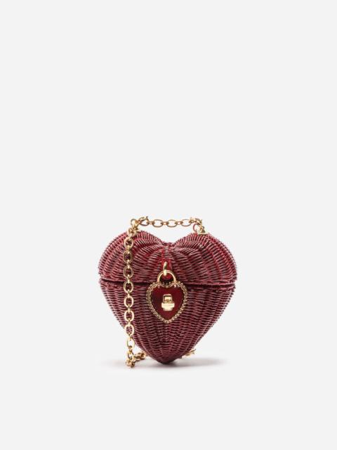 Dolce & Gabbana Dolce heart box in painted wicker