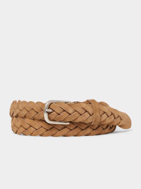 TODD SNYDER Italian Suede Braided Belt