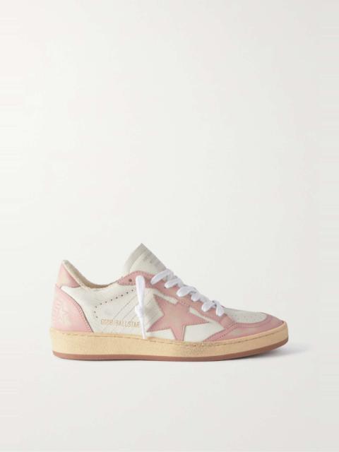 Ball Star distressed leather sneakers
