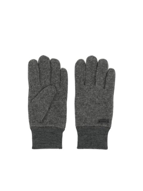 BOSS Kalsper logo-plaque gloves