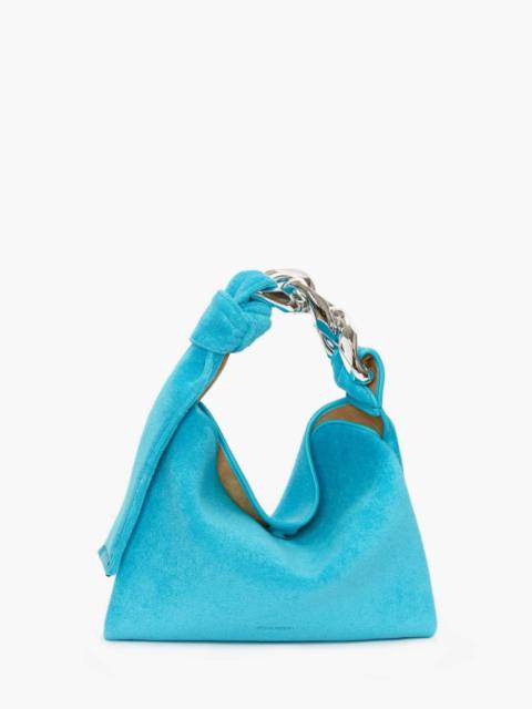 JW Anderson SMALL CHAIN HOBO - TERRY TOWEL SHOULDER BAG